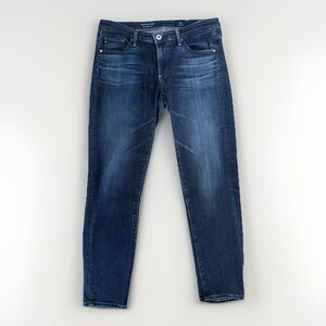 AG Adriano Goldschmied The Stevie Capri Slim Straight Capri Size 27 Dark Wash